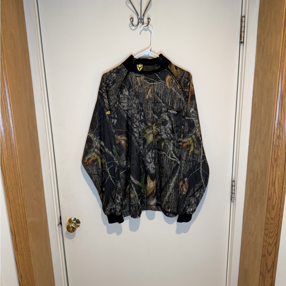 Scent Blocker UnderGuard XT Mock Neck Long Sleeve Zip Mossy Oak Camo ScenTek 2XL